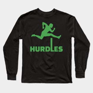 HURDLES green Long Sleeve T-Shirt